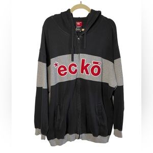Ecko unltd xxl hooded jacket XXL grey black and red